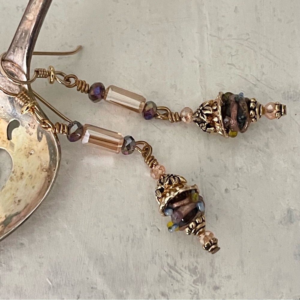 ARTISAN Earrings - “Take the Cake” Victorian Dangles - Picture 7 of 14